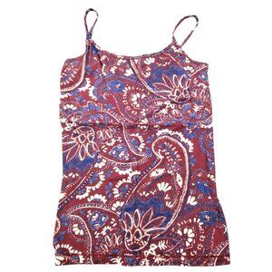 Aeropostale Womens Tank Top Paisley Print Spaghetti Strap Size Small JH1816